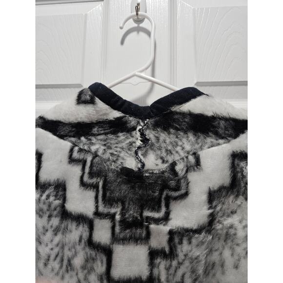 Vintage Yumaland Bolero Jacket Aztec Southwestern Fleece Ladies Coat S M Western - Picture 7 of 9